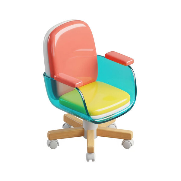 chair backrest cushion armrest wheel, High quality isolated objects for graphic resources, artwork, 3D modeling, and stock illustration.