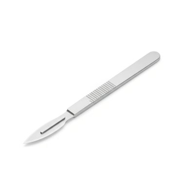 Neşter sapı metal enstrüman, grafik kaynaklar, sanat eserleri, 3D modelleme ve stok resimleme için yüksek kaliteli izole nesneler.