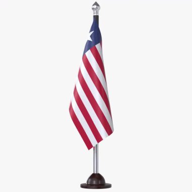 Liberya Bayrak Ayakta Dönüşü, Ulusal kimlik, kültür, gurur ve küresel tanınmayı temsil eden yüksek kaliteli 3D gerçekçi video oluşturma.