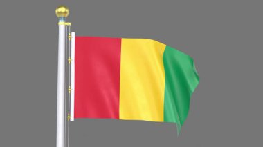 Gine Animasyon Bayrağı Kapanışı, Yüksek Kaliteli Gerçekçi 3D Video Hazırlama Ulusal Kimliği, Kültür, Gurur ve Küresel Tanıma Sunar.