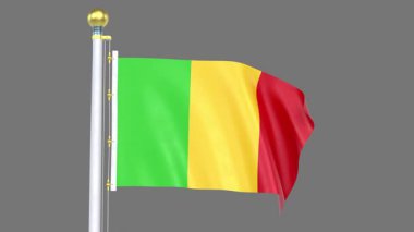 Mali Canlandırılmış Bayrak Kapanışı, Yüksek Kaliteli Gerçekçi 3D Video Hazırlama Ulusal Kimlik, Kültür, Gurur ve Küresel Tanıma Sunar.