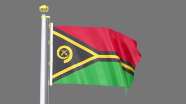 Vanuatu Canlandırılmış Bayrak Kapanışı, Yüksek Kaliteli Gerçekçi 3D Video Görüntüleme Ulusal Kimliği, Kültür, Gurur ve Küresel Tanıma Sunar.