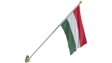 Macar Kumaş Duvar Montajı, Yüksek kalite 8k grafik kaynaklar, sanat eserleri, 3D modelleme ve hisse senedi resimleme için izole edilmiş gerçekçi 3D görüntüleme.