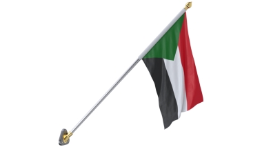 Sudan Kumaş Duvar Montajı, Yüksek kalite 8k grafik kaynaklar, sanat eserleri, 3D modelleme ve hisse senedi resimleme için izole edilmiş gerçekçi 3D görüntüleme.