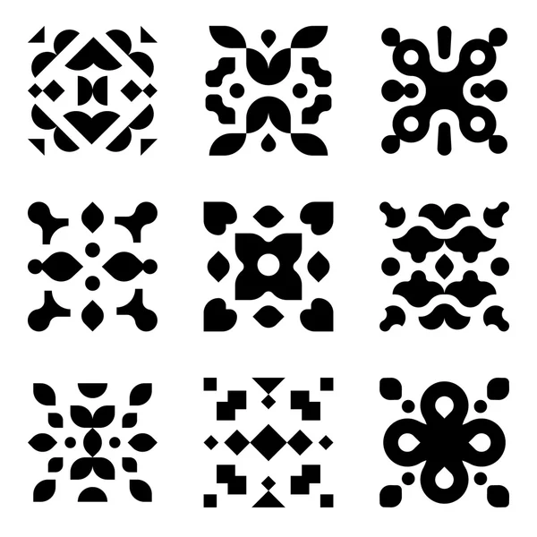Vektör soyut geometrik öğeler, simgeler, semboller, işaretler