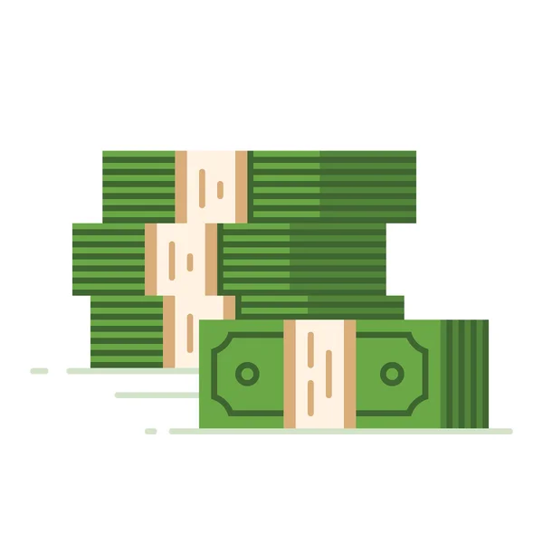 Dolar yığını. Büyük para yığını.
