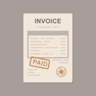 Fatura vektör simgesi