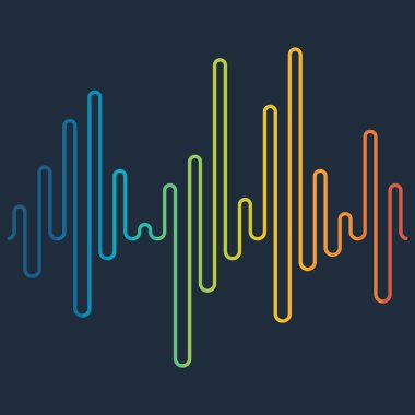 Renkli ses dalgası arkaplanı