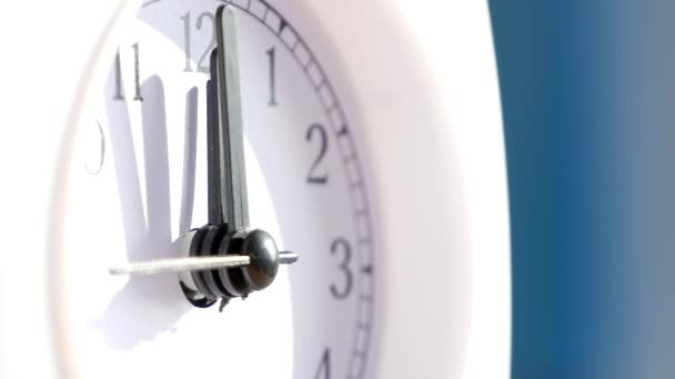 Zbliżenie Obraz z zegarem Timing Last Seconds Aż do połowy dnia — Wideo stockowe