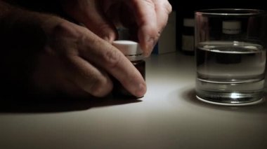 Hasta bir hastayla vurulmak. Bir alıcıdan birkaç ilaç almak. Adam Baş Ağrısı İçin İlaç Arıyor.