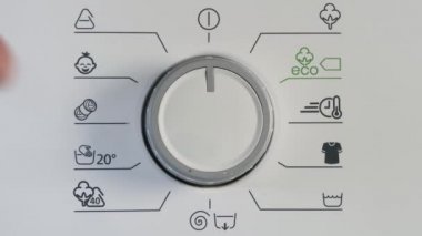 Çekimi El ile Kapat Ön Panel Düğmesini Döndür, Çamaşır Makinesini Aç.