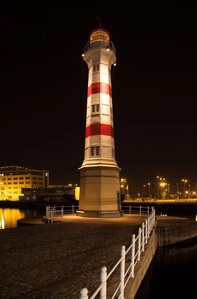 Faro di notte — Foto Stock