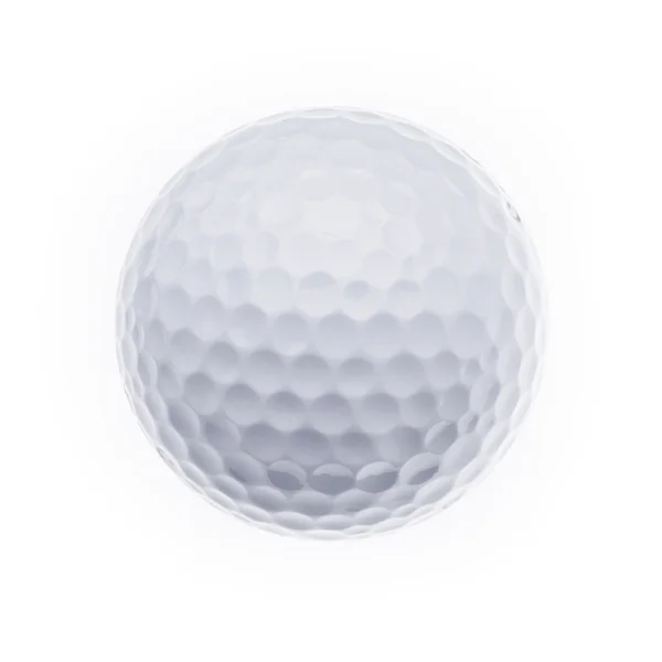 Golfball auf weißem Hintergrund — Stockfoto