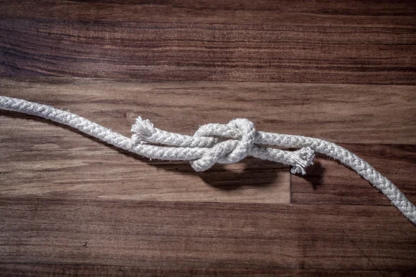 Square Knot on rope — Stock Photo, Image