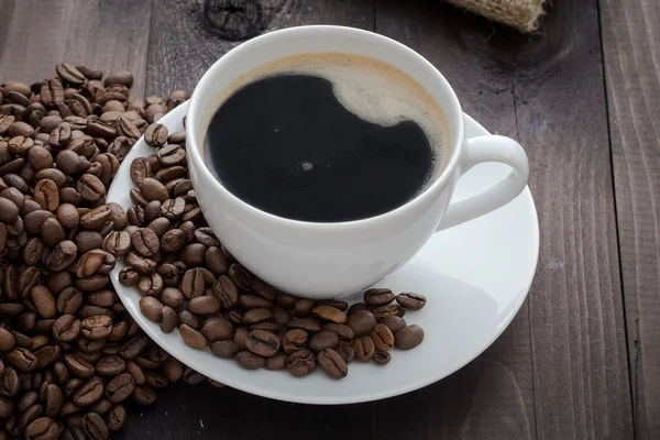 Xícara de café com café — Fotografia de Stock