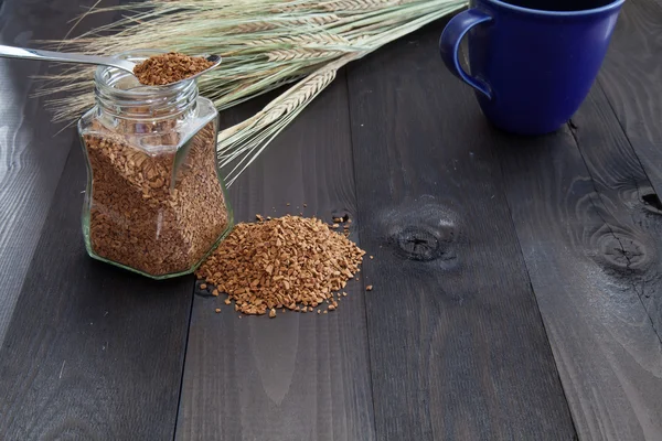 hazır kahve kaşık üzerindeki