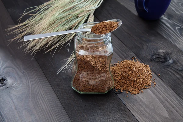 hazır kahve kaşık üzerindeki