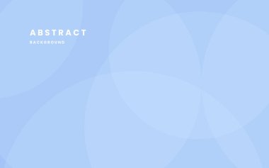 Üstüste binen Şeffaf Çemberlerle Yumuşak Mavi Soyut Arkaplan. Görüntü vektörü 10 eps.