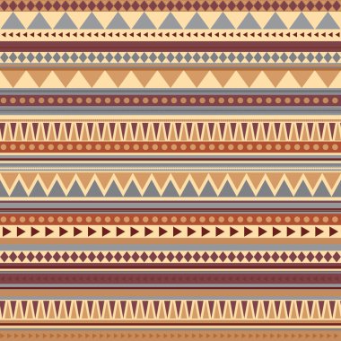 Aztek seamless modeli eski renkleri