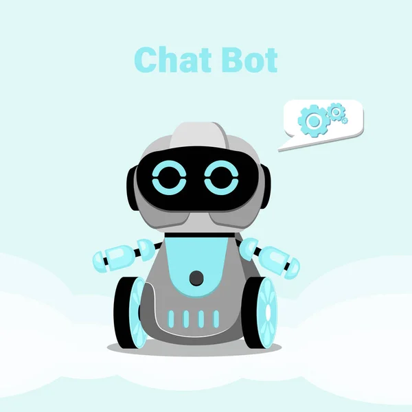 Concepto Chatbot Consulta Línea Ilustración Vectorial Plana — Archivo Imágenes Vectoriales