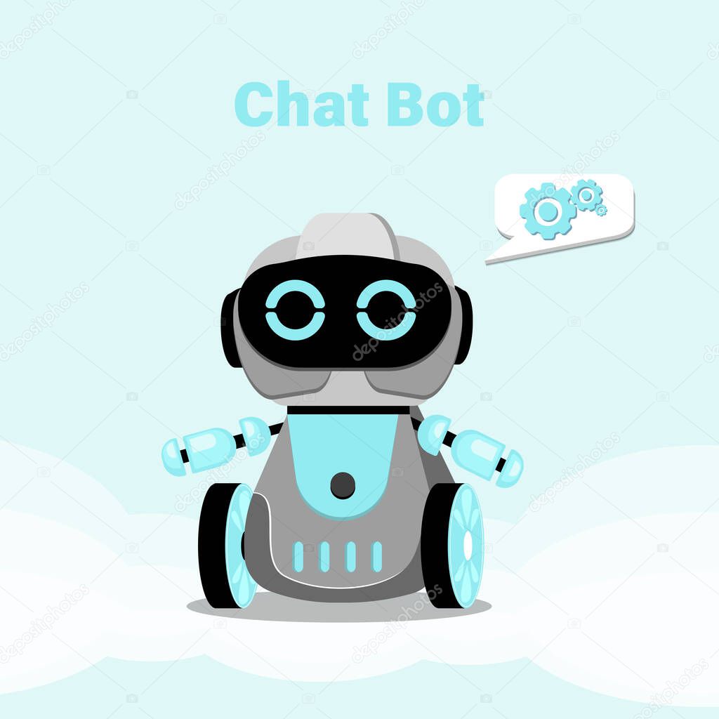 Chatbot concept. Online consultation. Flat vector illustration.