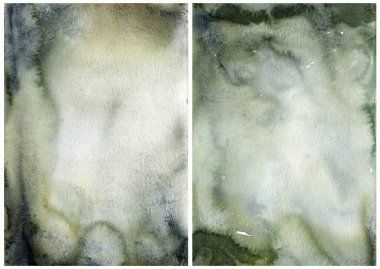 Bej ve yeşil renkli suluboya okyanus soyut dokusu. El boyaması deniz ya da okyanus arka planı. Tasarım, yazdırma veya arkaplan için Sucul illüstrasyonu.