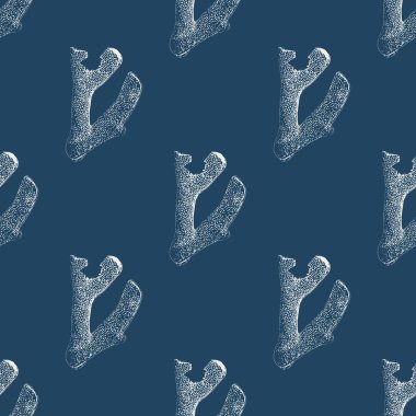 Koyu mavi arka planda izole edilmiş su altı mercanlarının vektörü. İç tasarım, baskılar, kumaş veya arkaplan için