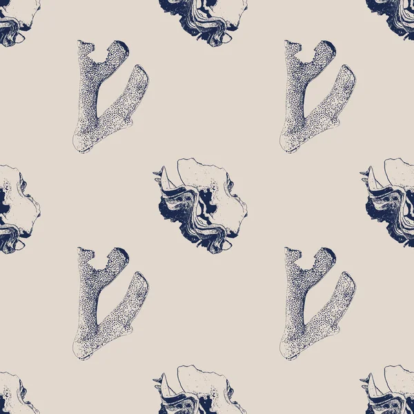 Bej arka planda izole edilmiş deniz kabukları ve mercanlardan oluşan kusursuz bir vektör. İç tasarım, baskılar, kumaş veya arkaplan için