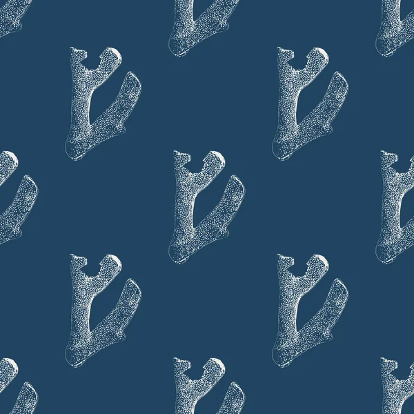 Koyu mavi arka planda izole edilmiş su altı mercanlarının vektörü. İç tasarım, baskılar, kumaş veya arkaplan için