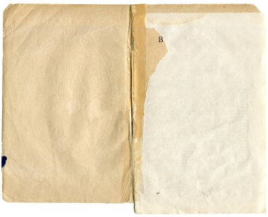 Yırtık kenarları olan eski, klasik kağıt levhalar. Antika kağıt doku kullanılmış. İç tasarım, baskılar, kumaş veya arkaplan için