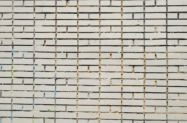 Muro de ladrillo blanco para fondo y textura — Foto de Stock