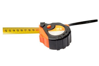 Rulet üzerinde beyaz izole ölçme