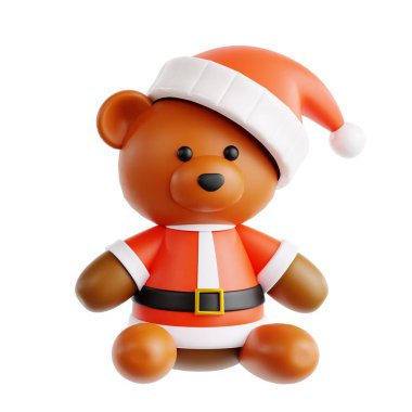 3 Boyutlu Oyuncak Ayı 'nın Noel Baba Giysisi Yapımı