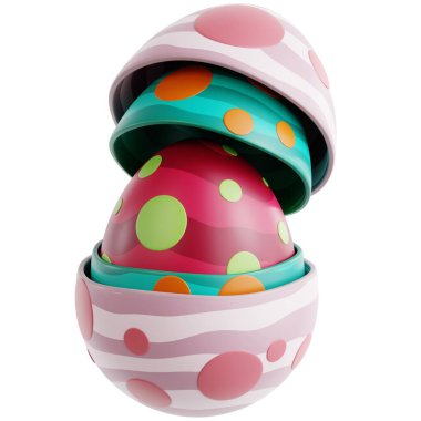 Paskalya Yumurtası Yuvalı Bebek 3B Hazırlama