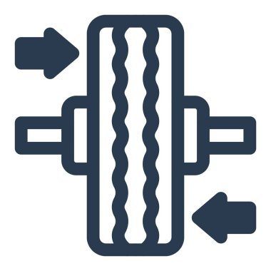 Tekerlek değiştirme servisi simgesi