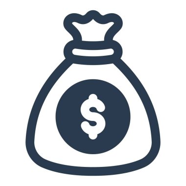 Para çantası nakit tasarruf simgesi