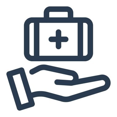 İnsani yardım örgütü için tıbbi yardım eli