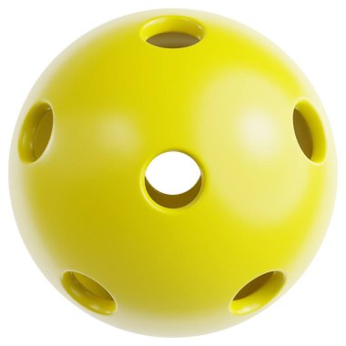 İzole Arkaplanda Sarı Pickleball