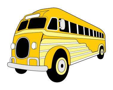 Very old yellow school bus