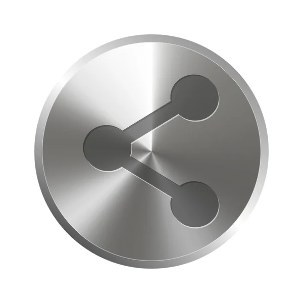金属按钮共享矢量图 — 图库矢量图片