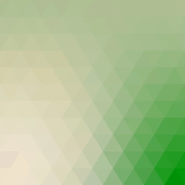 Abstraktní zelené trojúhelníkové pozadí, vektorové ilustrace — Stockový vektor