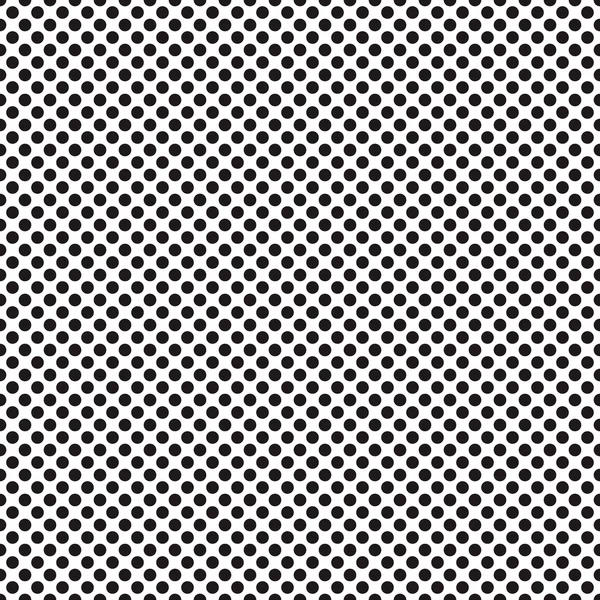 En medelstor prickade textur - svart och vit vektor mönster — Stock vektor
