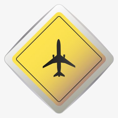 Bir uçakla bir farkındalık işareti gösteren resim