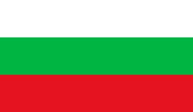 Bulgaristan bayrağı, resmi oran doğru. Ulusal Bulgaristan bayrağı.