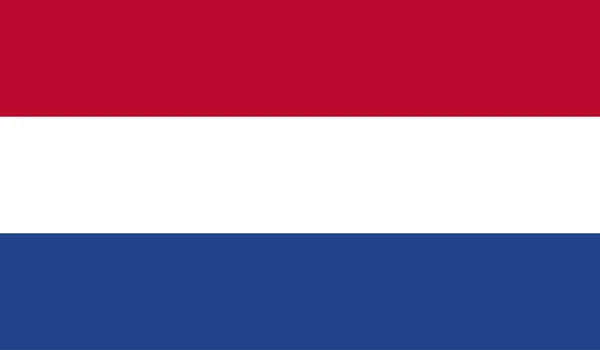 Bandeira holandesa, cores oficiais e proporção. Bandeira nacional neerlandesa . —  Vetores de Stock