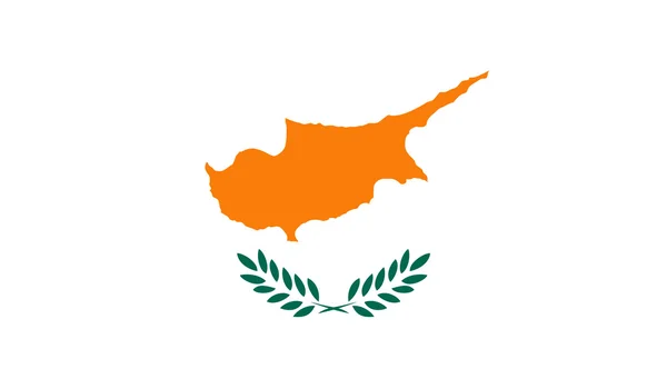 orijinal ve basit Kıbrıs bayrağı resmi renk ve oranlarda izole edilmiş vektör