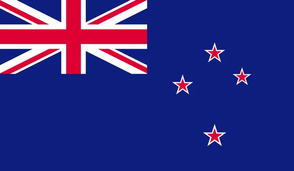 Illustration du drapeau de la Nouvelle-Zélande — Image vectorielle