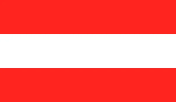 Flag of Austria. Vector illustration. The size of the original. — Stock Vector