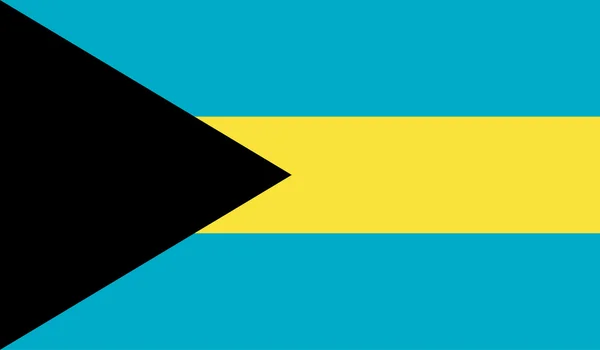 Bahamalar vektör bayrağı arka planda izole. vektör illüstrasyon — Stok Vektör