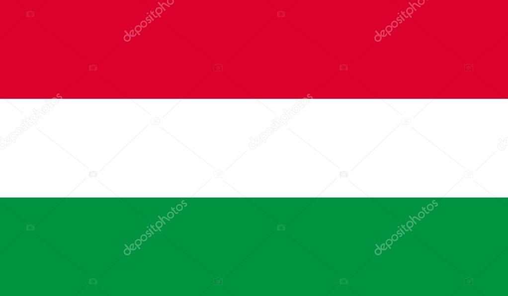 Hungary flag, official colors and proportion correctly. National Hungary flag.